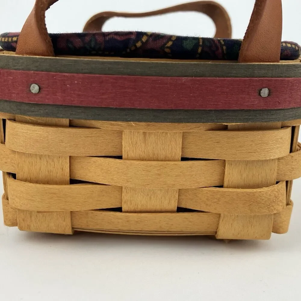 Longaberger Golf Tee Basket 1999 | /w Liner Fathers Day Set Decor VTG (14940)